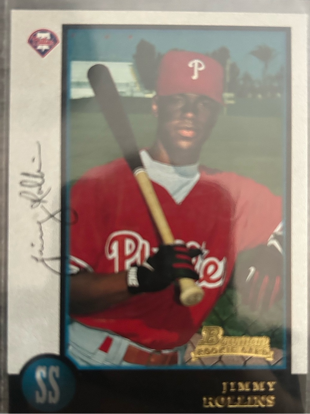 Jimmy Rollins Philadelphia Phillies Red Baseball Card